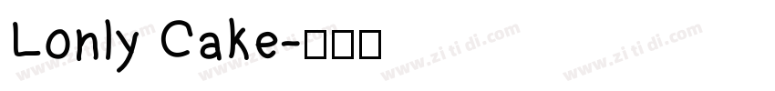 Lonly Cake字体转换